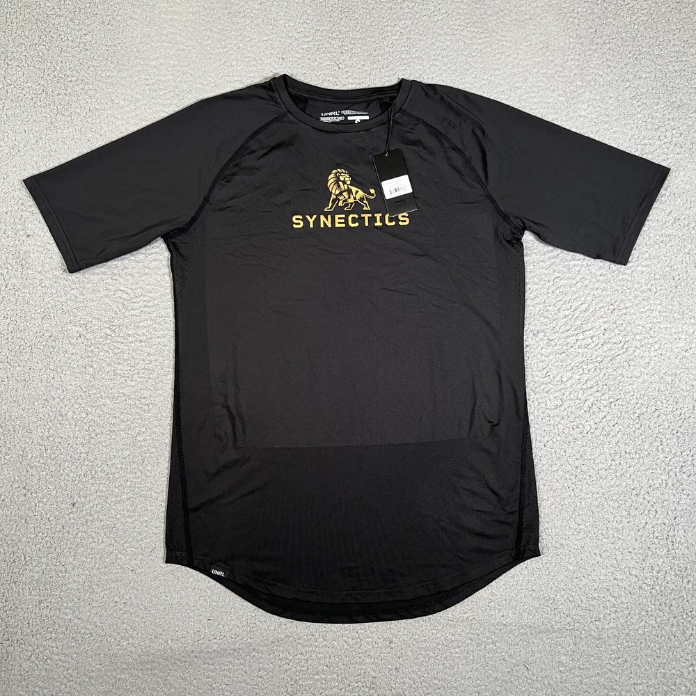 UNRL Shirt Mens Small Black Stride‎ Performance Stretch Gym Workout Crossfit NWT